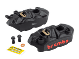 Brembo M4 Monobloc Front Caliper Set – 100mm Radial Mount (Black)
