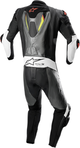 ALPINESTARS Missile Ignition v2 1-Piece Leather Suit - Metallic Gray/Black/Yellow/Red Fluo - US 36 / EU 46 3150222-9135-46