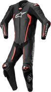 ALPINESTARS Missile v2 1-Piece Leather Suit - Black/Red Fluo - US 36 / EU 46 3150122-1030-46