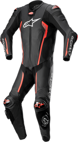 ALPINESTARS Missile v2 1-Piece Leather Suit - Black/Red Fluo - US 36 / EU 46 3150122-1030-46
