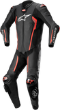 ALPINESTARS Missile v2 1-Piece Leather Suit - Black/Red Fluo - US 36 / EU 46 3150122-1030-46