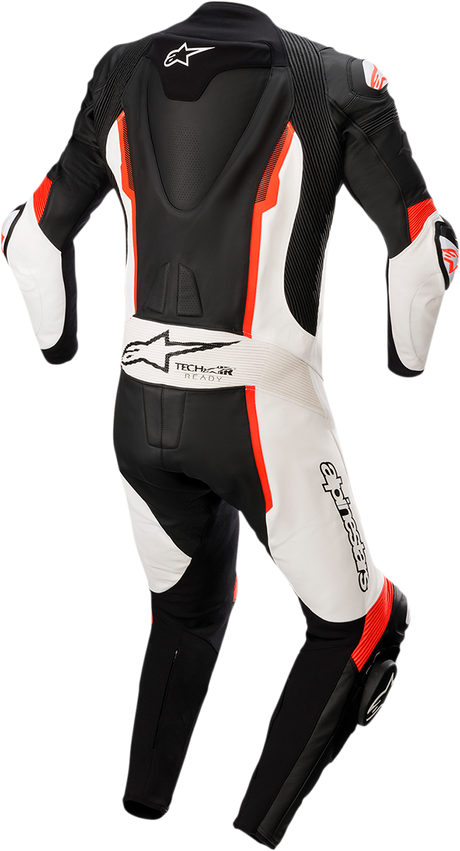ALPINESTARS Missile v2 1-Piece Leather Suit - Black/White/Red Fluo - US 36 / EU 46 3150122-1231-46