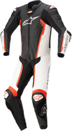 ALPINESTARS Missile v2 1-Piece Leather Suit - Black/White/Red Fluo - US 36 / EU 46 3150122-1231-46