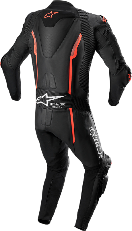 ALPINESTARS Missile v2 1-Piece Leather Suit - Black/Red Fluo - US 36 / EU 46 3150122-1030-46