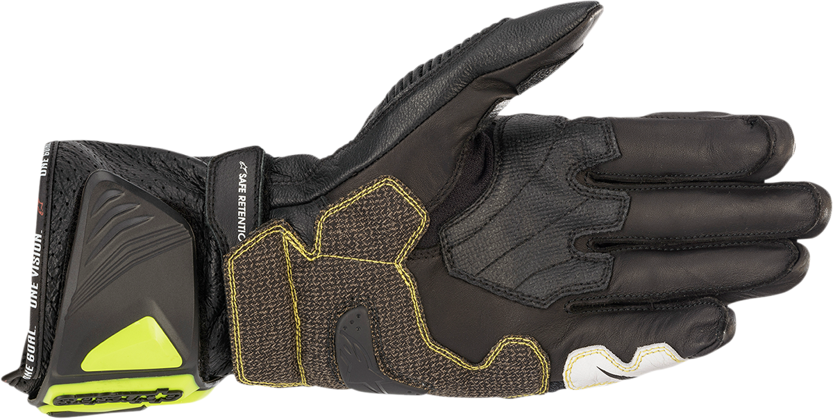 ALPINESTARS GP Tech V2 S Gloves - Black/Fluo Yellow/White/Fluo Red - Small 3556422-1503-S