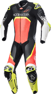 ALPINESTARS GP Tech v4 Leather Suit - Black/Red/Yellow Fluorescent - US 38 / EU 48 3156822-1355-48