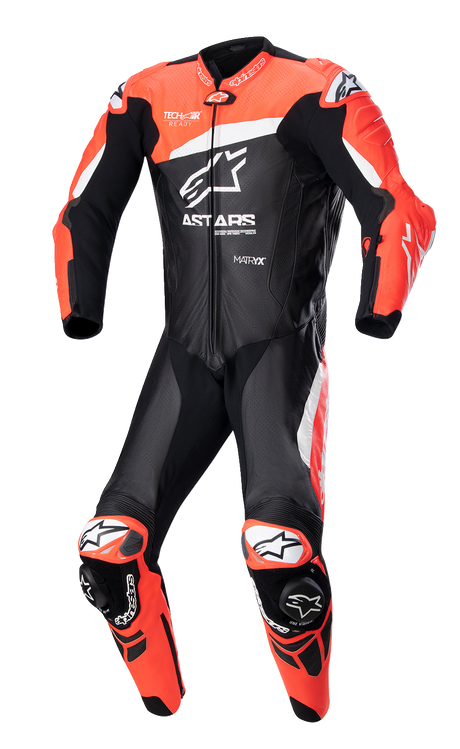 ALPINESTARS GP Plus v4 Leather Suit - Black/Red Fluo/White - US 38 / EU 48 3150523132148