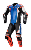 ALPINESTARS Racing Absolute v2 1-Piece Leather Suit - Metallic Blue/Black/White/Red Fluo - US 38 / EU 48 3156323718348
