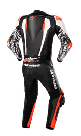ALPINESTARS Racing Absolute v2 1-Piece Leather Suit - Black/White/Red Fluo - US 38 / EU 48 3156323123148