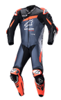 ALPINESTARS GP Plus v4 Leather Suit - Black/Red Fluo/Dark Blue - US 42 / EU 52 3150523135752