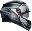 AGV K3 Helmet - Compound - Matte Black/Gray - Small 2118381004008S