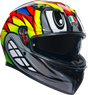 AGV K3 Helmet - Birdy 2.0 - Gray/Yellow/Red - Small 2118381004012S