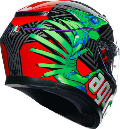 AGV K3 Helmet - Kamaleon - Black/Red/Green - Small 2118381004013S