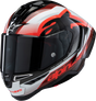 ALPINESTARS Supertech R10 Helmet - Team - Black/Carbon Red/Gloss White - XS 8200224-1352-XS