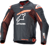 ALPINESTARS GP Plus R v4 Rideknit? Leather Jacket - Black/Red Fluo/White - US 38 / EU 48 3100324-1321-48