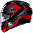 AGV K3 Helmet - Striga - Black/Gray/Red - Small 2118381004-018-S
