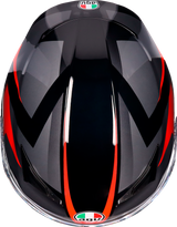 AGV K3 Helmet - Striga - Black/Gray/Red - Small 2118381004-018-S