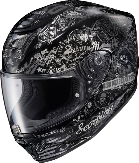 Exo R330 Full Face Helmet Shake 2 Black 2x