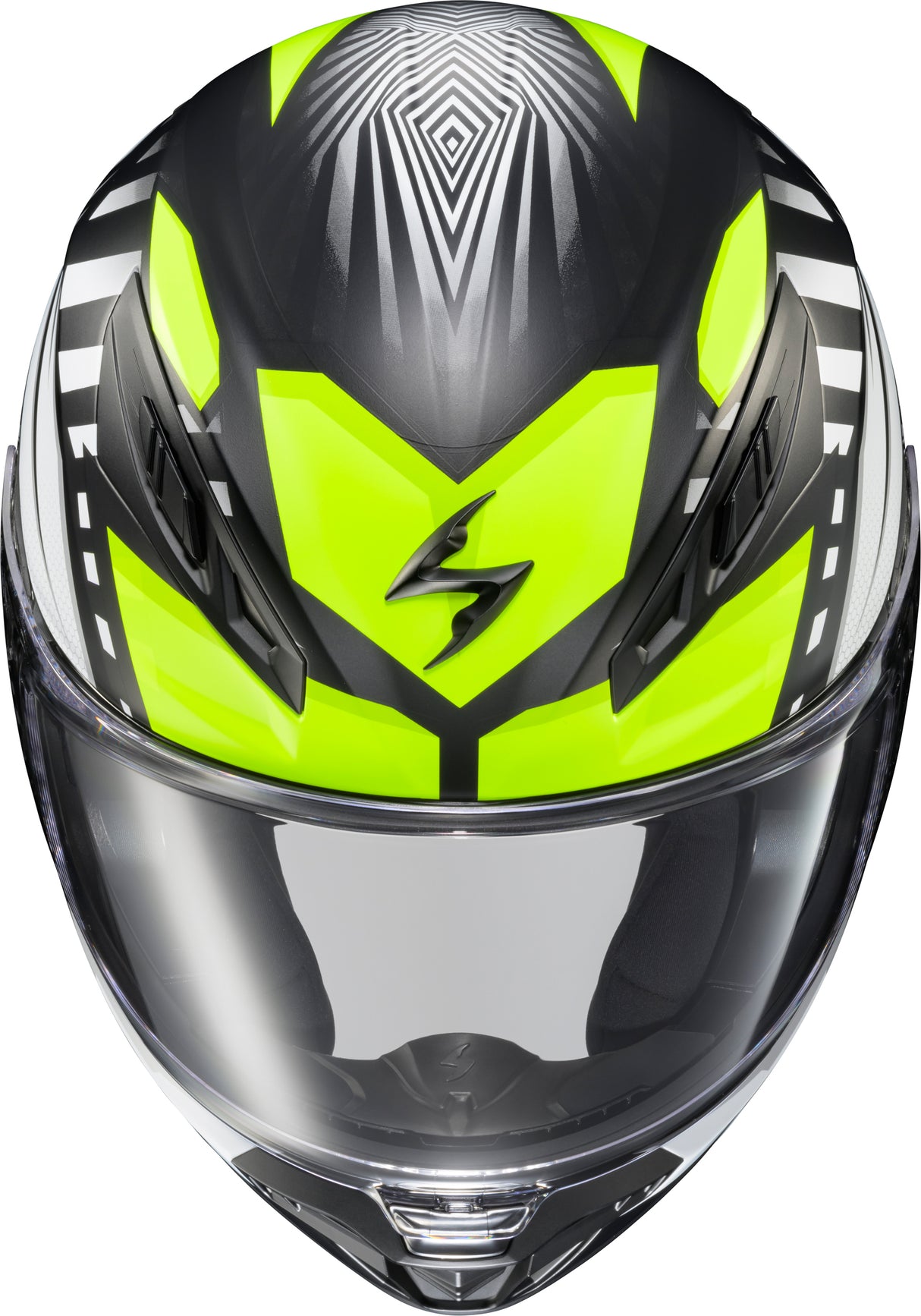 Exo R430 Full Face Helmet Head Trip Hi Viz 2x