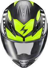 Exo R430 Full Face Helmet Head Trip Hi Viz 2x