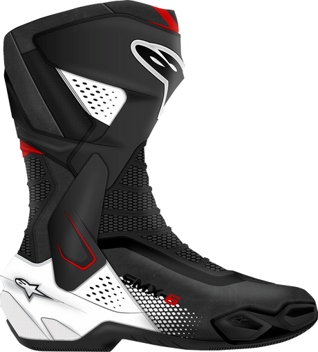 ALPINESTARS SMX-6 V3 Boots - Black/White/Red Graphic - US 12.5/EU 48 2223025-1406-48