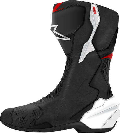 ALPINESTARS SMX-6 V3 Boots - Black/White/Red Graphic - US 12.5/EU 48 2223025-1406-48