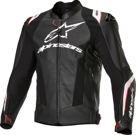 ALPINESTARS Missile v3 Ignition Leather Jacket - Black/White - US 42 / EU 52 3100325-12-52