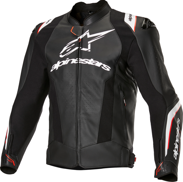 ALPINESTARS Missile v3 Ignition Leather Jacket - Black/White - US 42 / EU 52 3100325-12-52