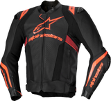 ALPINESTARS Missile v3 Ignition Leather Jacket - Black/Red Fluo/Dark Red - US 38 / EU 48 3100325-1365-48