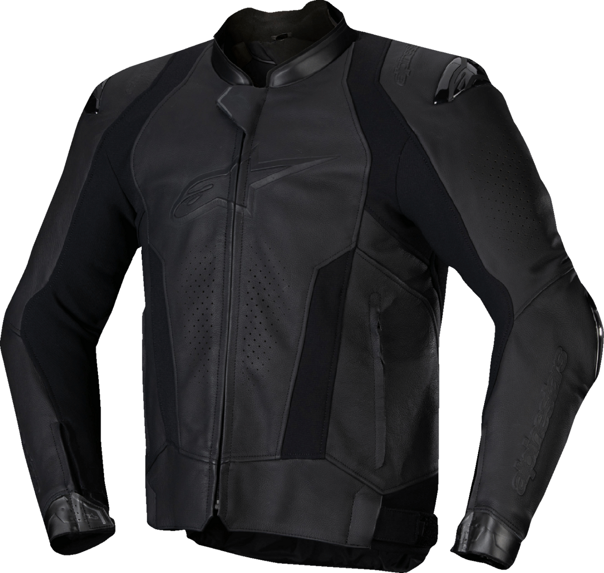 ALPINESTARS Missile v3 Leather Jacket - Black/Black - US 38 / EU 48 3100125-1100-48