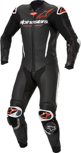 ALPINESTARS GP-R7 1-PC Leather Suit - Black/White/Red Fluo - US 38 / EU 48 3150125-1231-48