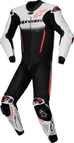 ALPINESTARS GP-R7 1-PC Leather Suit - White/Black/Red Fluo - US 38 / EU 48 3150125-233-48