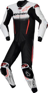 ALPINESTARS GP-R7 1-PC Leather Suit - White/Black/Red Fluo - US 38 / EU 48 3150125-233-48