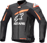 ALPINESTARS GP Plus v4 Leather Jacket - Black/Red Fluo/White - US 38 / EU 48 3100524-1321-48