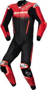 ALPINESTARS GP-R7 1-PC Leather Suit - Black/Mid Red - US 40 / EU 50 3150125-1405-50