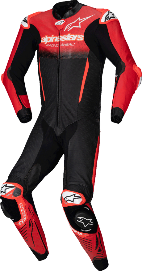 ALPINESTARS GP-R7 1-PC Leather Suit - Black/Mid Red - US 40 / EU 50 3150125-1405-50