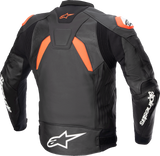 ALPINESTARS GP Plus v4 Leather Jacket - Black/Red Fluo/White - US 38 / EU 48 3100524-1321-48