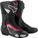 ALPINESTARS SMX-6 V3 Vented Boots - Black/Silver/Red - US 6.5/EU 40 2223225-199-40