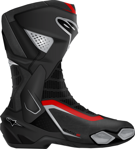 ALPINESTARS SMX-6 V3 Boots - Black/Silver/Red - US 12.5/EU 48 2223025-199-48