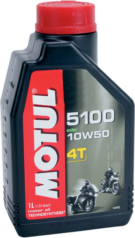 MOTUL 5100 4T Synthetic Blend Oil - 10W-50 - 1L 104074