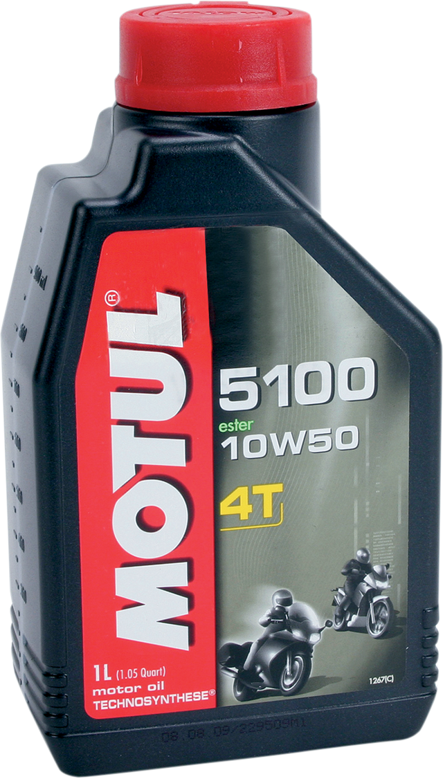 MOTUL 5100 4T Synthetic Blend Oil - 10W-50 - 1L 104074