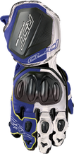 Pro Series Gp D3o Gloves White/Blue Leather Sm