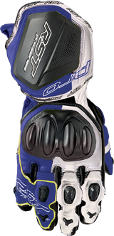 Pro Series Gp D3o Gloves White/Blue Leather Sm