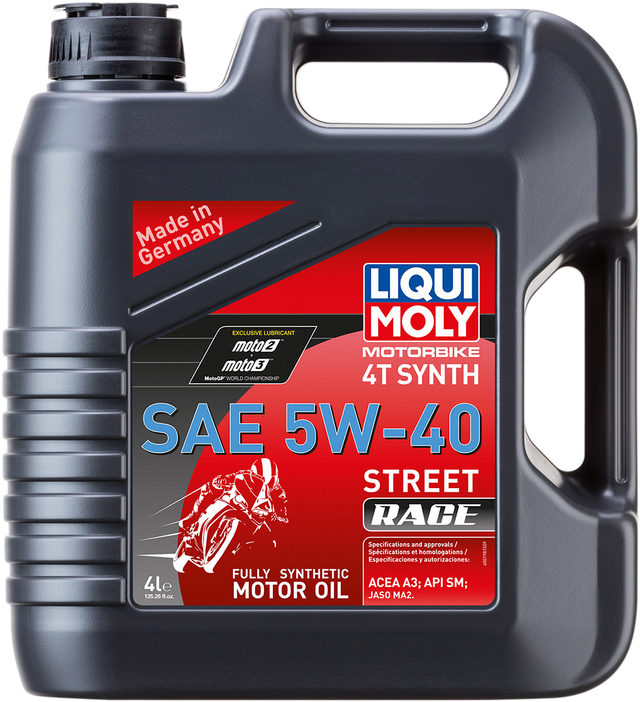 LIQUI MOLY Street Race Synthetic 4T Oil - 5W-40 - 4L 20076