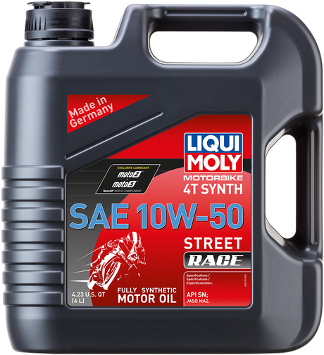 LIQUI MOLY Street Race Synthetic 4T Oil - 10W-50 - 4L 20068