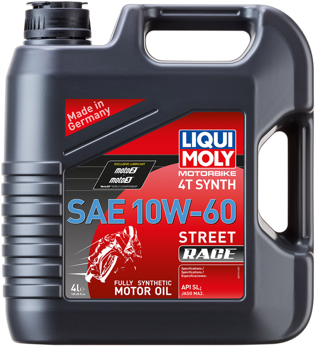 LIQUI MOLY Street Race Synthetic 4T Oil - 10W-60 - 4L 20072