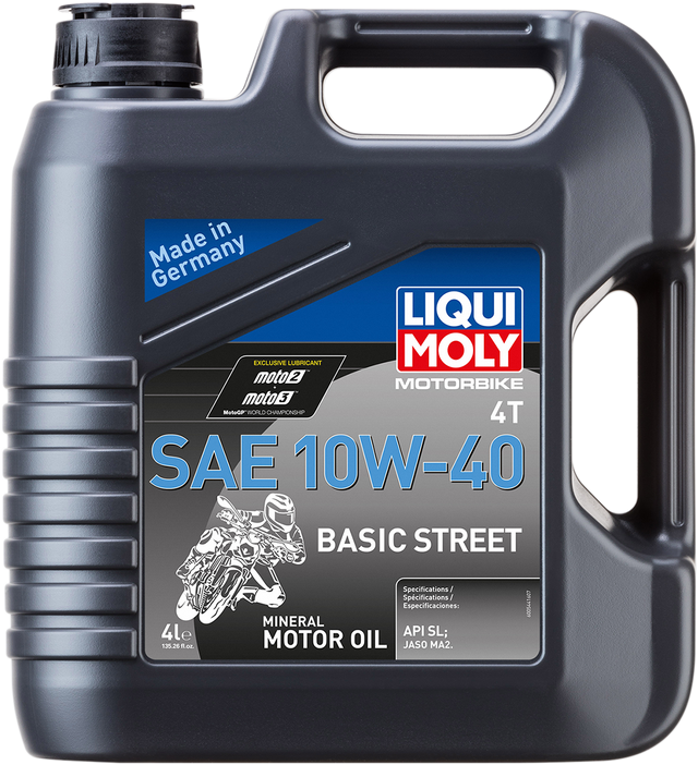 LIQUI MOLY Basic Street 4T Oil - 10W-40 - 4 Liters 20192