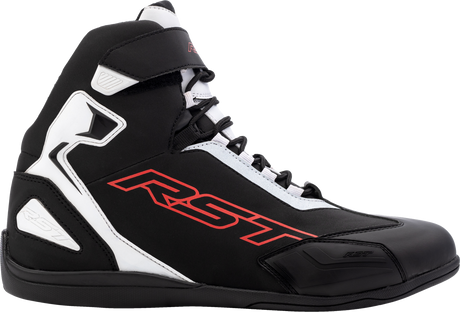 Sabre Moto Shoe Ce Boot Black / White / Red  Sz 7