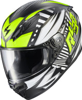 Exo R430 Full Face Helmet Head Trip Hi Viz 2x