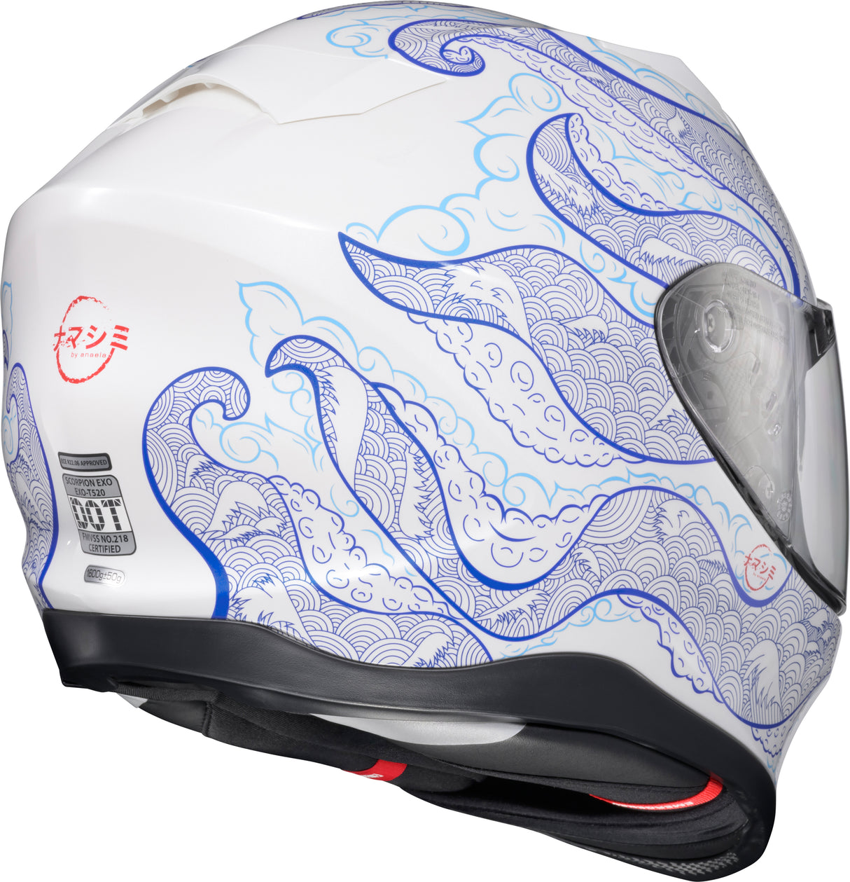 Exo T520 Helmet Nama Shimi White/Blue 2x